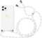 Yoedge Cover Amore Cuore con Cordino per Apple iPhone 12 mini 5,4 Custodia con Bianco Laccio Tracolla Collana Glitter Love-Heart Cuori Aesthetic Custodie TPU Silicone Bianco Case per iPhone 12 mini