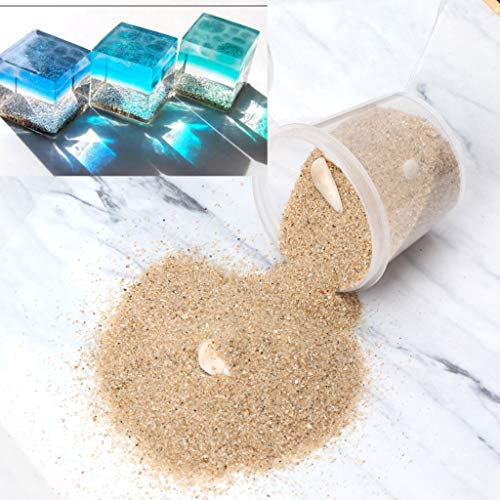vsilay Conchiglia Reale Naturale Stella Marina Sabbia Resina UV Accessori di riempimento Sabbia di Mare per vasi, Gioielli Fai da Te Resina Che Fanno progetti
