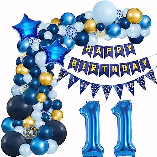 11 Geburtstag Deko Blau Geburtstagsdeko 11 Junge Luftballons Geburtstag Blau Gold Deko 11 Luftballon Girlande Blau 11 Jahr Geburtstagdeko Ballon Girlande Blau Gold Geburtstagsdeko 11. Dunkelblau