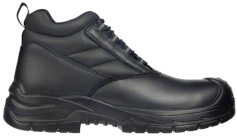 Apache Hamilton Mens Work Boots | Black Leather UK Size 16 | Composite Toe Cap and Midsole | All Day Comfort | Ladder Grip PU Outsole
