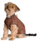 Selente Paw Parade wasserfester Hundemantel/Regenjacke/Wintermantel für kleine und mittlere Hunde mit Fleecefutter (Made in EU), Braun/Schwarz Hahnentritt, Gr. 4