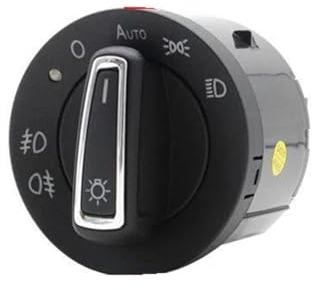 AQWAL Innenlichtschalter Kompatibel Mit VW Für Touran L 5T 2016–2021 2022 2023, Automatischer Scheinwerferschalter, Lichtsensor, Autolicht, Modifiziertes Upgrade, Tuning-Zubehör