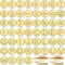 Dedjgoo 56 Pieces Wood Burning Tip Letter Wood Burning Tip Set Including Alphabet Number for Wood Craft DIY Embossing Carving