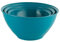 URBN-CHEF Durable Plastic Colourful Kitchen Mixing Salad Bowls Microwave & Dishwasher Safe (Teal, 1.3L)