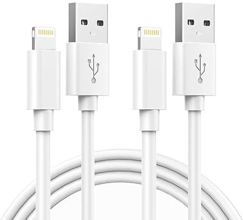 SIMANTI iPhone Ladekabel 2x 1m, iPad ladekabel Lightning Kabel, USB A auf Lightning, MFi-Zertifiziert, Passend für iPhone ladekabel iphone 13 - USB iPhone kabel