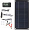 Kit de chargeur solaire portable, 600 W, chargeur de panneau solaire monocristallin en silicone 100 A, contrôleur de avec câble d'extension et clip de batterie pour camping-car,