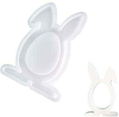 Osterhase Silikonformen Gießformen,3D Hohle Kaninchen Silikonform,Kaninchen Giessformen Ostern Dekoration,Ostern Hase Backform,Beton Zum Gießen Ostern Hase Silikon Gießform Ostern Deko (B)