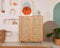 Dmora - Sideboard Selara, Wohnzimmerbuffet, Sideboard, Küchenschrank, 90 x 40 x 110 cm, Eiche