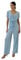 Elara Damen Jumpsuit V-Schnitt 1205 Lightblue