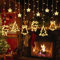 NLMWTI Lámpara de Ventosa de Navidad, 12 Piezas Luz de Ventana Navidad para Colgar​, Luz LED para Ventana con Ventosa, Luces de Decoración Navideña