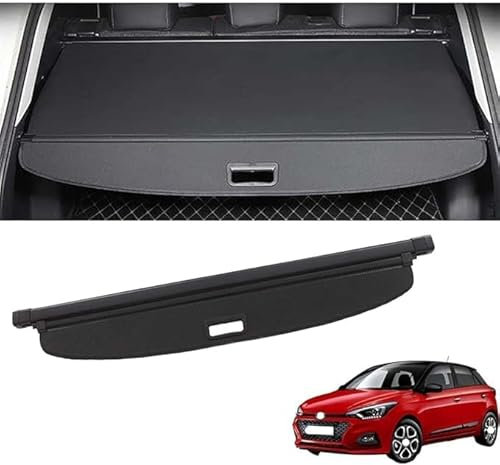 WangjunF Auto Kofferraumabdeckung Ausziehbar Rollo,für Hyundai i20 II Elite (Facelift 2018),Hintere Kofferraum Hutablage, Schattenschutz PrivatsphäRe Vorhang