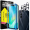 Milomdoi 3 Piezas Protector Pantalla para Samsung Galaxy A16 5G Cristal Templado Accesorios con 3 Piezas Protector Cámara, [Fácil Instalación]