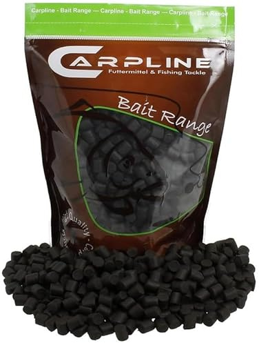 Carpline24 Bloody Halibut Pellets - 25 Kg - 8 mm - Karpfenfutter zum Anfüttern & Angeln von Karpfen, Carp Baits, Futterpellets als Angelköder