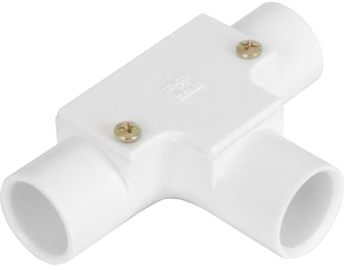 Electrical Conduit System, 20mm White PVC, Boxes, Bends, Tees and Accessories (INSPECTION ELBOW) (INSPECTION TEE WHITE)