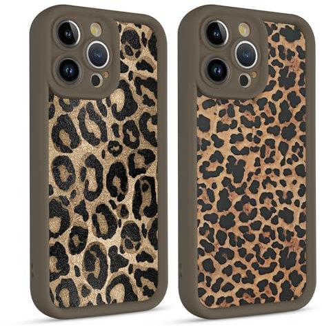 RUMDEY Cute Coquette Cheetah Print Phone Case for iPhone 11 Pro Max Case 6.5, Fashion Luxury Leopard Pattern Design Matte Phone Cover Shockproof Soft TPU Camera Protection Funda for Girls Women, 04