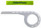 Hebie Fahrrad Kettenschutz 380 E2 Ø 219 mm 44-48 Zähne Silber inkl. maxxi4you Reflexband