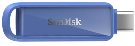 SanDisk Phone Drive for USB Type-C devices 512GB (for smartphones, tablets, and computers, speeds up to 150MB/s, autobackup, data recovery) Maritime Blue