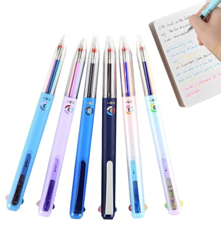 Farbige Gelstifte 6er-Set Marker, Journaling, Schreiben, Notizen und