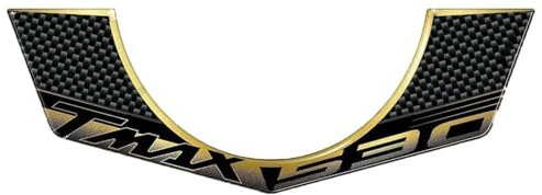 GuyAna Decoración del Coche Adhesivo 3D De Resina Impermeable para Yamaha TMax 530 T-MAX 530 2012-2016, Adhesivos De Protección para Llave De Motocicleta(Gold)