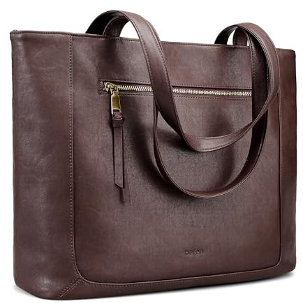 befen Echtleder Shopper Tasche Damen Handtasche Groß 15,6 Zoll Laptoptasche