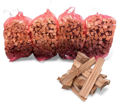 4 x Nets Premium Kiln Dried Kindling Wood 10-12kg Total for Log Burners, Fire Pits and Chimineas, Natural Fire Starter By Nicholson's Country Supplies