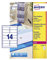 Avery Adressetiketten für Laserdrucker 14 pro Blatt 99,1 x 38,1 mm 350 Stück transparent