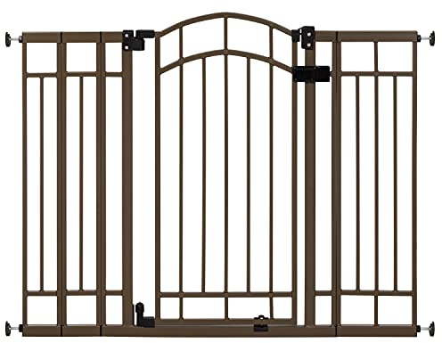 Ingenuity Dekoratives extra hohes Babygitter und Hundegitter, 72,4 cm - 121,9 cm breit, 91,4 cm hoch, Hardware oder Druckmontiert, Montage auf der Ober- oder Unterseite von Treppen, Geländer oder Tür