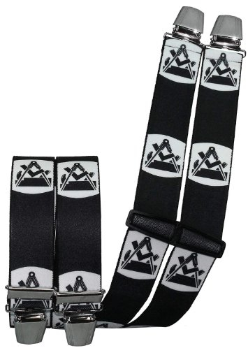 Harrys-Collection Herren Hosenträger mit 4 Clips Zunftmotiv!, Farben:Tischler