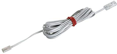 Hera LED-Kabel Stick 2 2500mm, weiß, Kupfer, 2 Adern, 28 AWG, kompatibel mit LED Stick 2 mit 24-Stecker und passendem Trafo