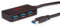 Roline USB 3.2 Gen 1 hub de 4 Puertos con repetidor, Negro, 10 m