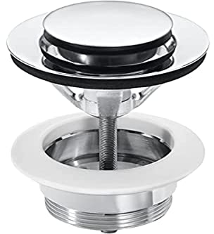 Roca,Aqua,Click-clack desagüe universal. Tapón cromado 40 Ø,A505400900