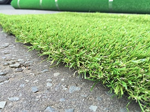 Premier 40mm Pile Height Artificial Grass | Choose from 47 Sizes on this Listing | Cheap Natural & Realistic Looking Astro Garden Lawn | 4 x 4m of Cheap High Density Fake Turf