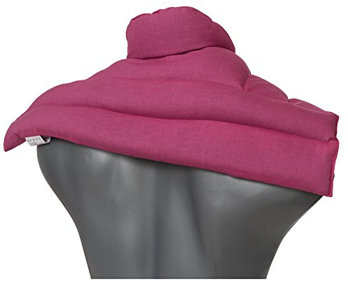 Wärme Nackenkissen: Kirschkernkissen Schulter & Nackenkissen mit Kragen. Nackenwärmer Körnerkissen Wärmekissen (pink, Kirschkerne)