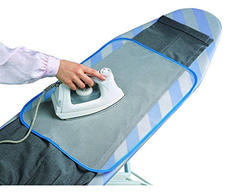 WENKO Filet de repassage - pour les éviter les zones de pression et brillantes, Polyester, 40 x 60 cm, Transparent