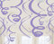 amscan 67055-106-55 12 Deko-Spiralen, Lila