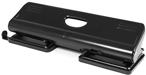 Pavo 8040285 Perforateur 4 trous Noir