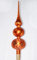 Weihnachtsbaumspitze Groß 35cm in Ice Orange Goldener Stern Baumspitze Spitze Tannenbaumspitze Christbaumspitze Weihnachtsbaum Christbaum Tannenbaum Christmas Tree Top