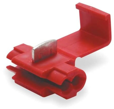 3M Scotchlok Electrical IDC 905-POUCH, Doppellauf oder Wasserhahn, rot, 22-18 AWG (Wasserhahn), 18-14 AWG (Lauf), 50/Beutel
