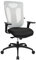 Topstar Net Pro 100 inklusive höhenverstellbaren Armlehnen Bürostuhl, Stoff, schwarz / weiß, 59 x 56 x 120 cm