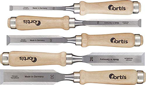 FORTIS Stechbeitel Satz Holzheft5 tlg. im Karton