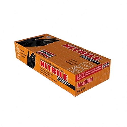 GUANTI SPESSORATI IN NITRILE AREXONS SPESSO 3 CONF DA .50pz. tg. XL USO PROFESSIONALE