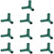 10 Stück Steckverbinder Rohrverbinder Verbindungsstücke, PVC Eckverbinder, für Gewächshäuser Rahmen Regale (3 Wege - 16mm)