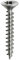 Vis à bois Panelvit Torx MUSTAD TX20 tête fraisée 4.0x35 Filetage total - Boite de 500 - PVACXP400350C8C