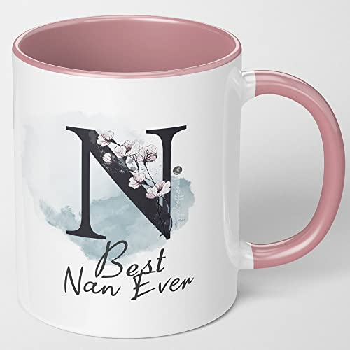 Mugged Off Nan Gifts 11oz Mug Pink Mug for Best Nan Ever