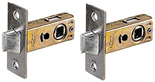 2PCS Tubular Mortice Latch 30 mm Flat Tongue Lock for for Spring Handle Door Room Bathroom Latches & Bolts