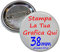 Magicostore 30 Spillette Personalizzate da 38mm Tonde - Grafica - Foto