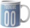 CHEMAGLIETTE! Tazza personalizzata Divertente Idea Regalo Mug Simpatica Con Stampa Nome e Numero Squadra del cuore Tifosi Azzurro