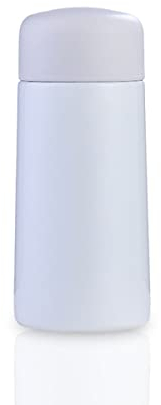 Mini Water Bottle Vacuum Insulated Bottle, Cute Kids Coffee Milk Water Drinking Cup Travel Drinking Bottle for Home, 150ml, 2.1 * 2.1 * 4.9in, White