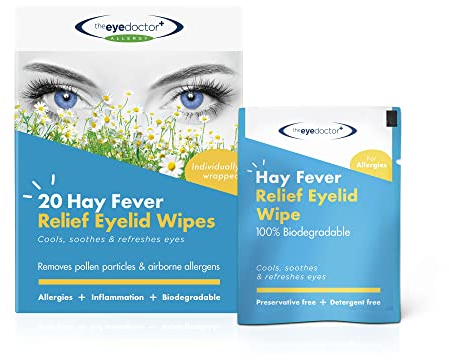 The Eye Doctor Augenlidtücher Lindern Heuschnupfen - 260 Einmaltücher Gegen Allergien Und Heuschnupfen - Entzündete, Tränende Und Juckende Augen