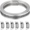 Lechansen 2.5M Edelstahl Schlauchschellen Set – Verstellbare DIY Schlauchklemmen mit 6 Schraube Schellen, Rostfrei 304 für Wasserrohr, Gasleitung, Automobil, Haus, Kühler, Tank